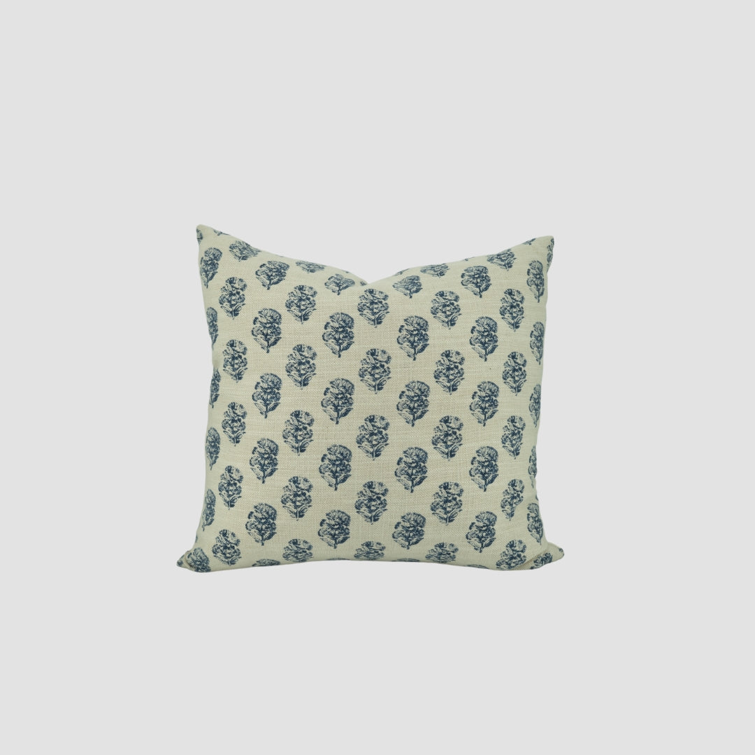 Indigo Bloom Pillow