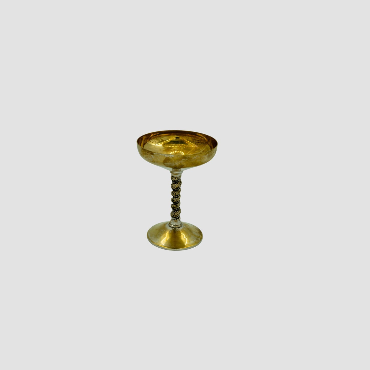 Twist Stem Brass Coupe
