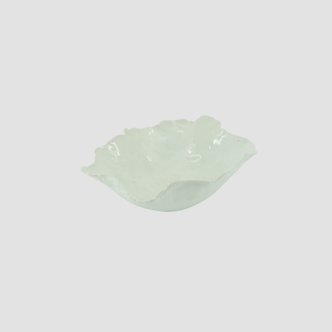 Hand-Formed White Glazed Bowl