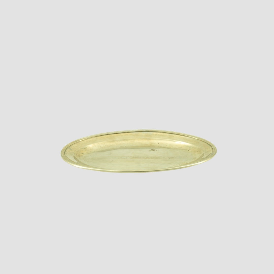 Polished Pewter Oval Tray