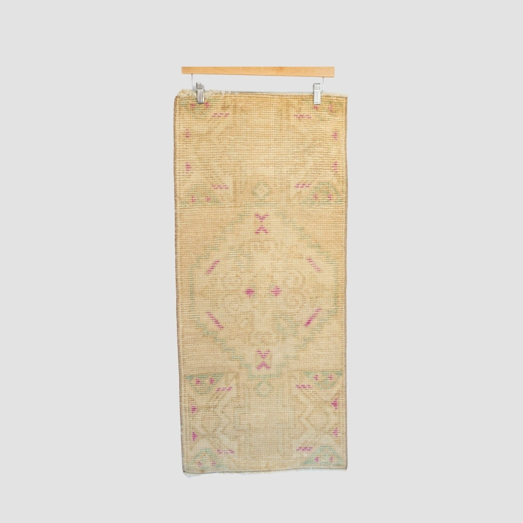 Soft Blush + Cream Turkish Runner