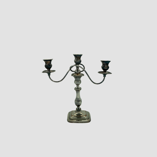Vintage 3-Arm Silver Candelabra