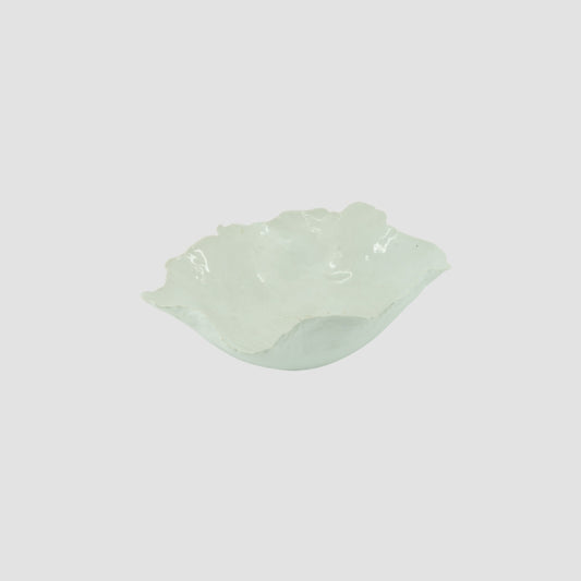 Hand-Formed White Glazed Bowl