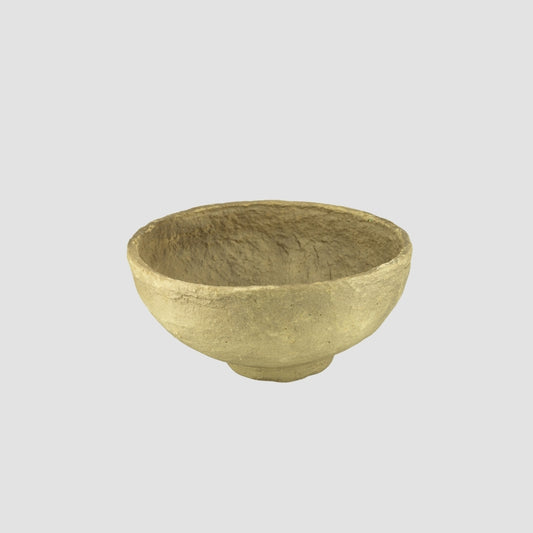 Raw Papier-Mâché Bowl