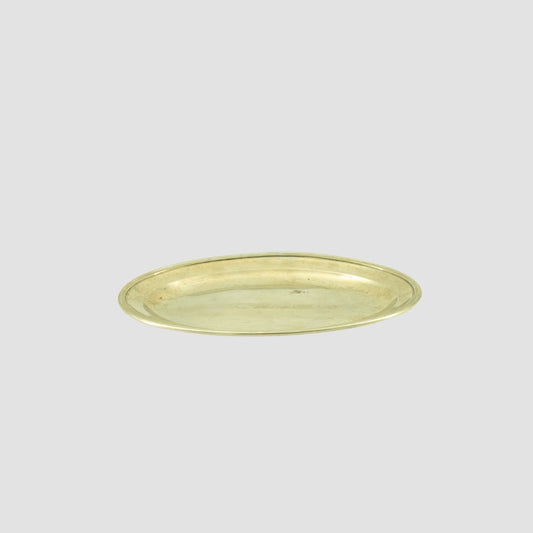Polished Pewter Oval Tray