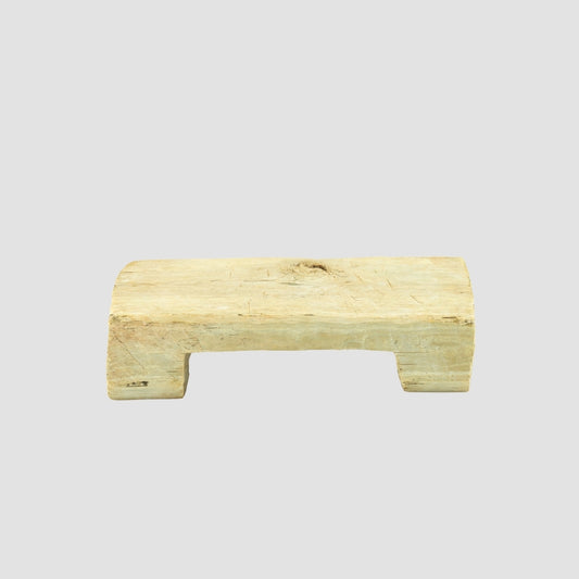 Primitive Hand-Carved Wooden Riser