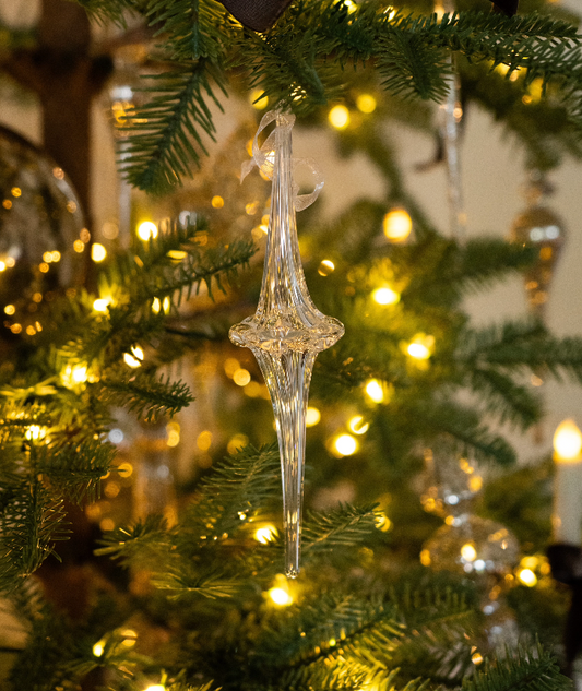 Glass Icicle Ornament